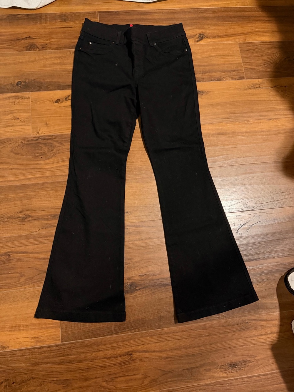 SPANX Black Flare Jeans with Wide Leg
